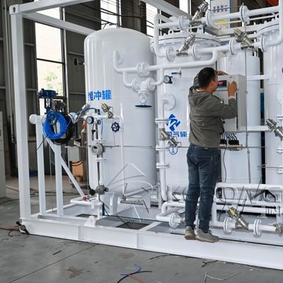 27barG 작업 압력 레이저 절단용 탄소 강철 물질 질소 생성기